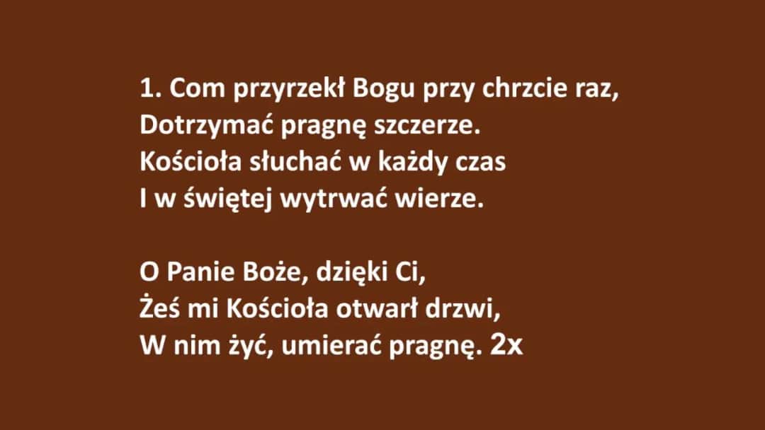 Mit o Panie – pełny tekst, znaczenie i duchowe przesłanie pieśni religijnej