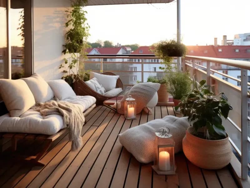 Balkon typu loggia - jak urządzić loggię i balkon, aby stworzyć przytulną przestrzeń?
