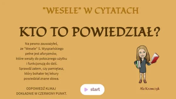 Cytaty z Wesela: Kto mówi do kogo i ich znaczenie w dramacie