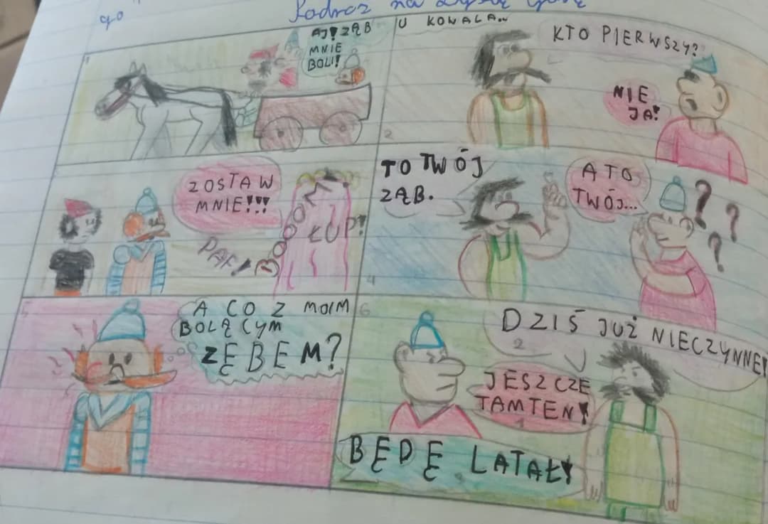 Jak łatwo narysować komiks do szkoły z Kajko i Kokosz krok po kroku